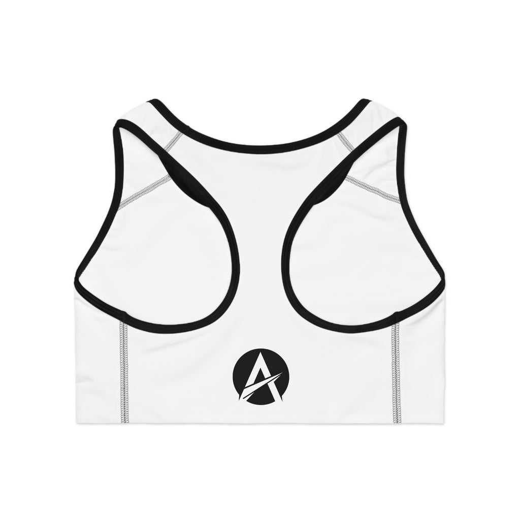 Sports Bra — "Be Stronger Than Your Excuses" Motivational Fitness Crop