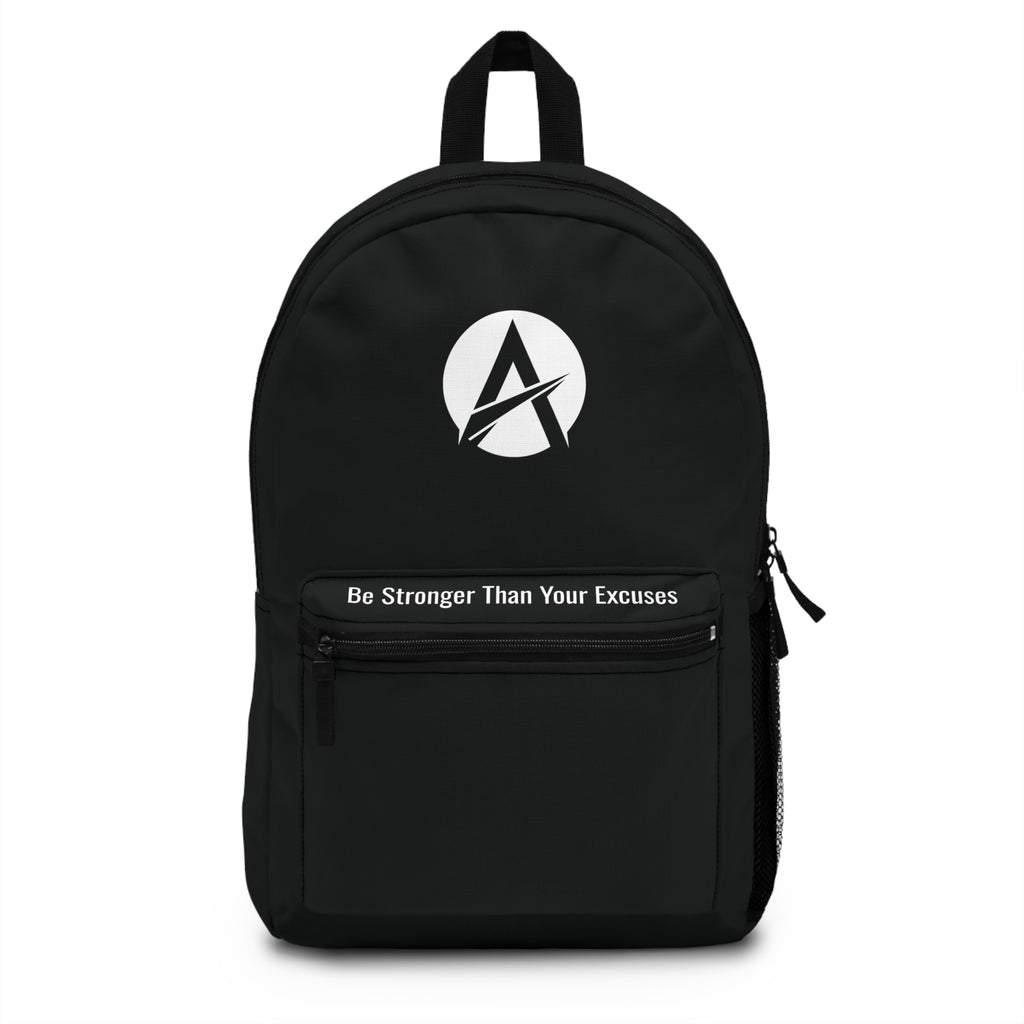 Athletic Backpack — "Be Stronger Than Your Excuses" Gym Daypack