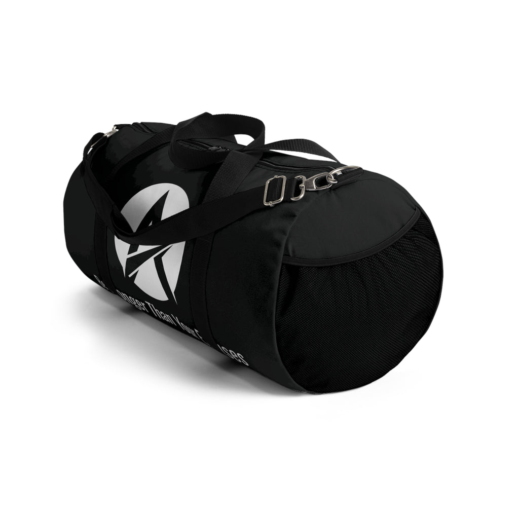 Motivational Gym Duffel Bag — "Be Stronger Than Your Excuses"
