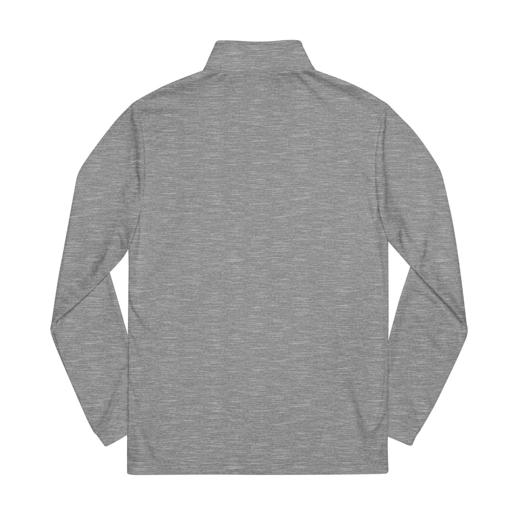 Embroidered Quarter-Zip Pullover — Performance Adidas-Inspired Athletic Top