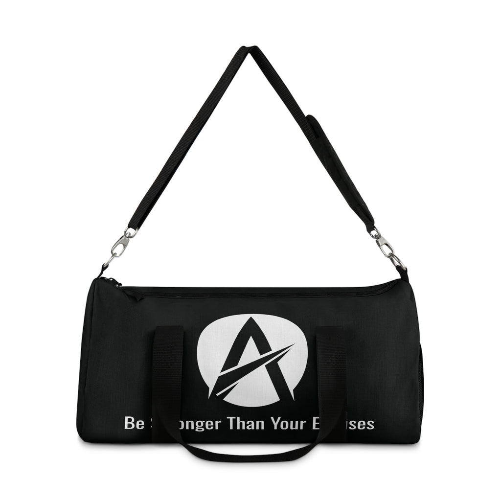 Motivational Gym Duffel Bag — "Be Stronger Than Your Excuses"