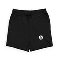 Black Sponge Fleece Sweatshorts with Minimal Logo — Casual Athletic Lounge Shorts