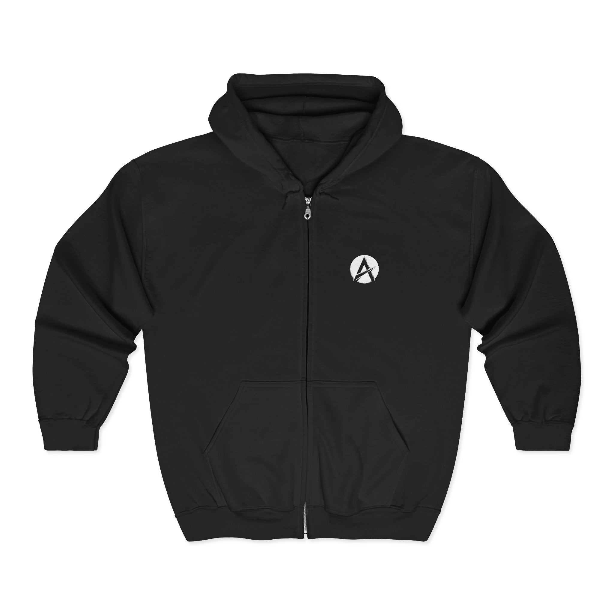 Motivational Full-Zip Hoodie - "Be Stronger Than Your Excuses" Gym Zip-Up