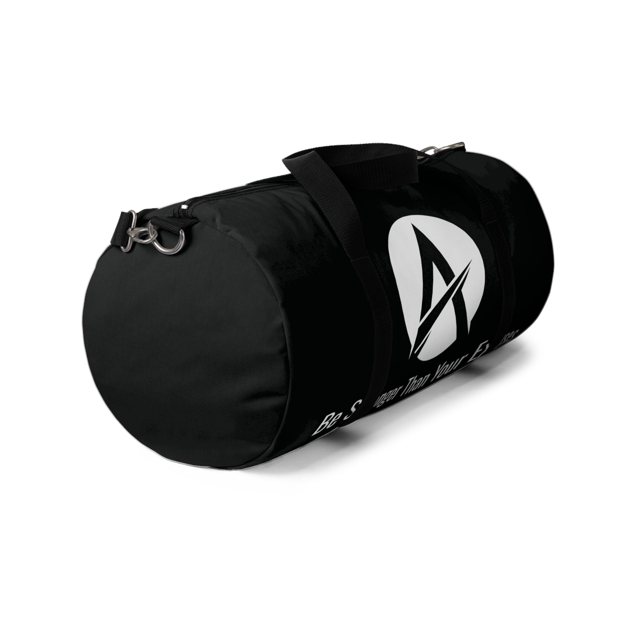Motivational Gym Duffel Bag — "Be Stronger Than Your Excuses"