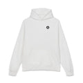 Minimal Logo Hoodie — Small Chest Emblem Relaxed Pullover