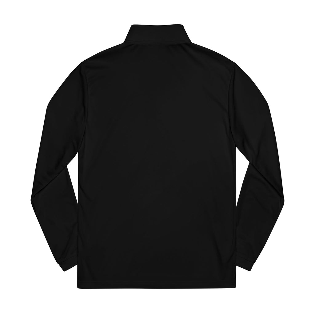 Embroidered Quarter-Zip Pullover — Performance Adidas-Inspired Athletic Top