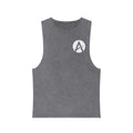 Motivational Stonewash Tank — "Be Stronger Than Your Excuses" Fitness Tank Top