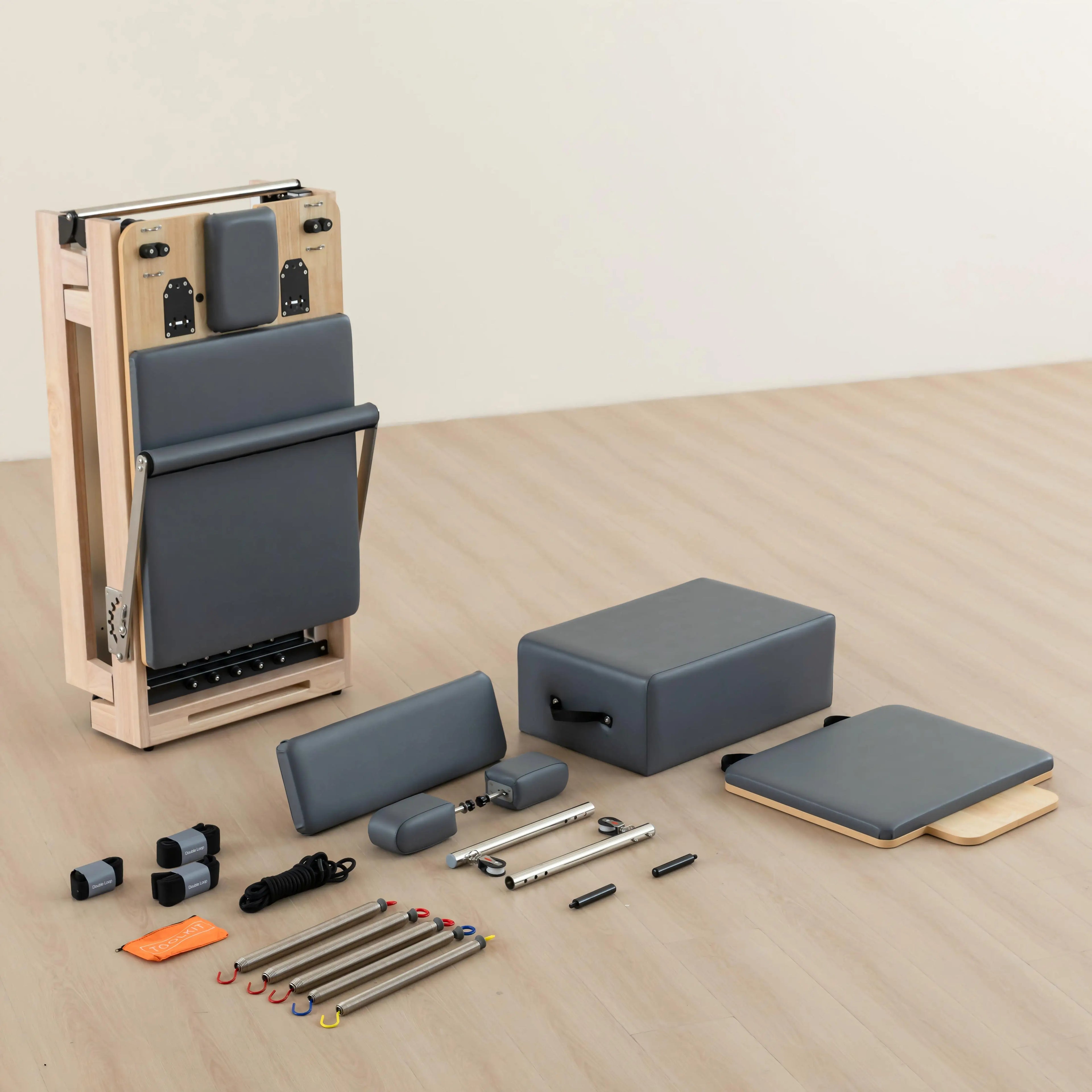 High Quality Home Gym Oak Pilates Reformer Fitness Equipment Oak Pilates Bed Machines Foldable Pilates Reformer