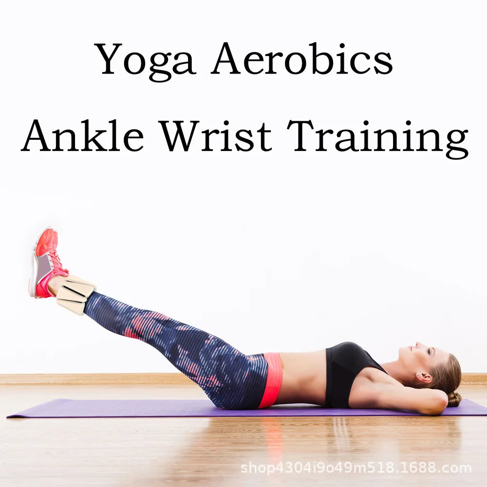 Adjustable Straps Silicone Iron Wrist Band Gym Fitness Equipment with Ankle & Wrist Weights