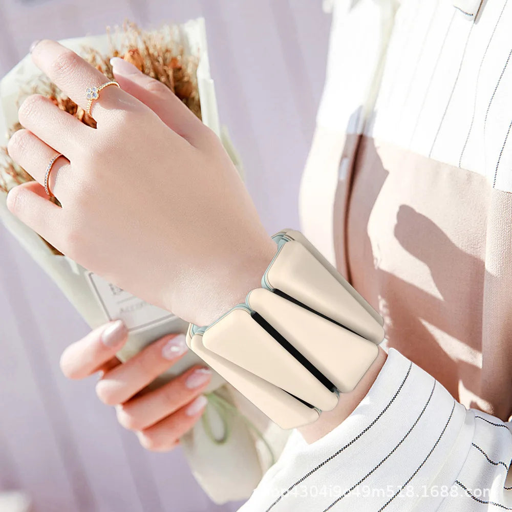 Adjustable Straps Silicone Iron Wrist Band Gym Fitness Equipment with Ankle & Wrist Weights