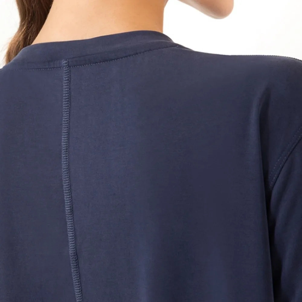 Loose Fit Yoga Sports Tops T-shirts Breathable Exercise Crop Top Lightweight Comfortable Fitness Clothes Sports Activities