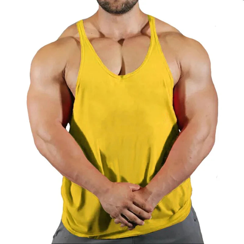 Gym Man Workout Bodybuilding Shirt Men Singlets Stringer Undershirt Vests Tank Top Vest Men's Brand Clothes Clothing Muscle Gyms